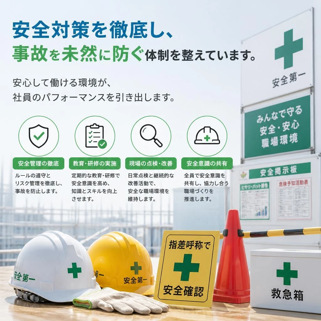 安全第一！作業環境を守るための取り組み