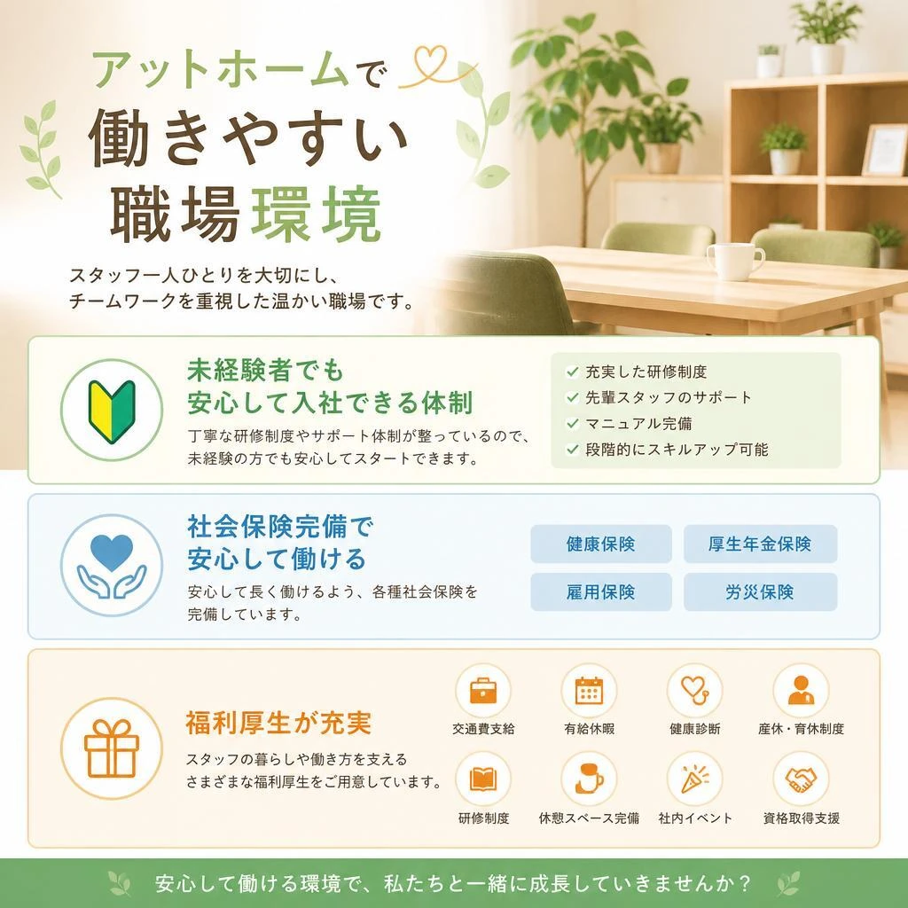 安心の労働環境
