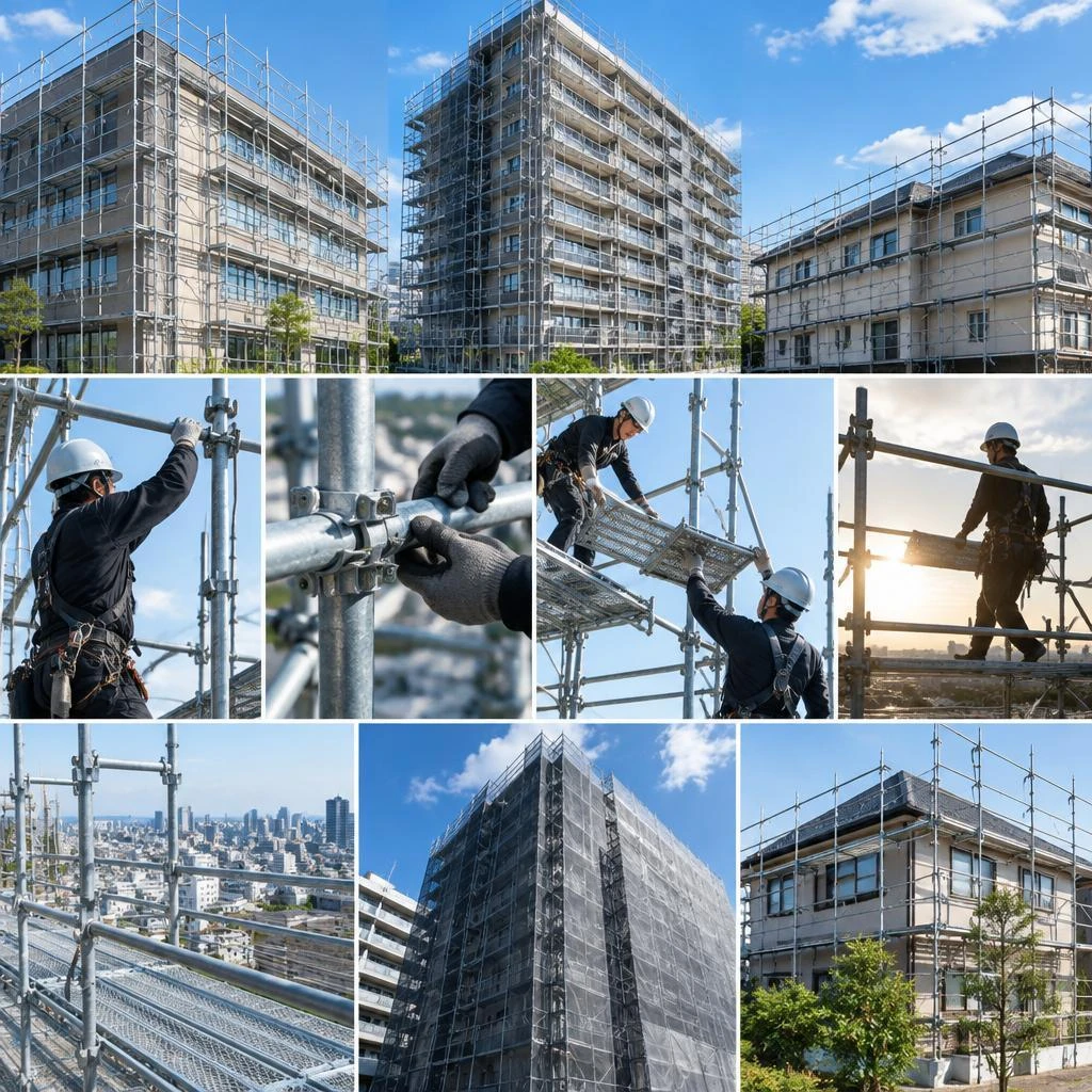 建物を支え、現場を動かす。足場施工の仕事